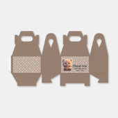 We kunnen Barly Wachten Baby shower teddybeer Bedankdoosjes (Uitgevouwen)