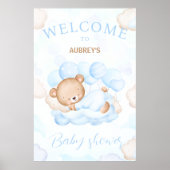 We kunnen Barly Wait Boy Baby shower verwelkomen Poster (Voorkant)
