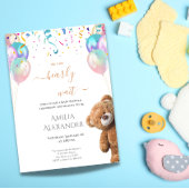 We kunnen bearly Celebration Theme baby shower afw Kaart