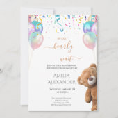 We kunnen bearly Celebration Theme baby shower afw Kaart (Voorkant)