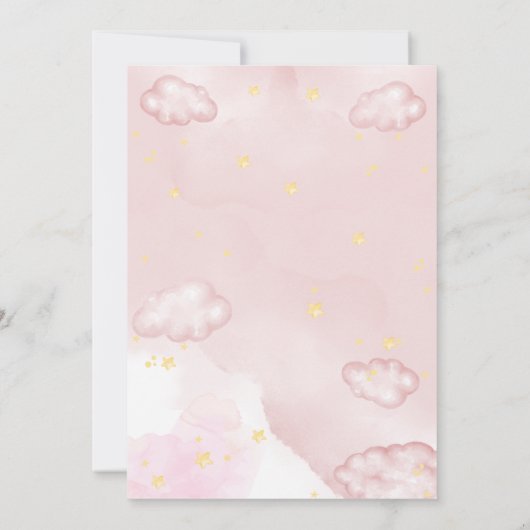 We kunnen bearly wachten meisje schattig beer baby kaart (Achterkant)