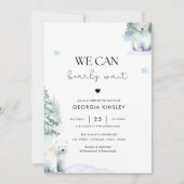 We kunnen Bearly Wait Boy Twin Polar Beer Baby sho Kaart (Voorkant)