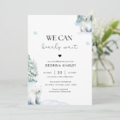 We kunnen Bearly Wait Boy Twin Polar Beer Baby sho Kaart (Staand voorkant)