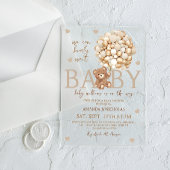 We kunnen Beer Baby shower afwachten Acryl Uitnodigingen