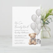 We kunnen Beer Baby shower afwachten Kaart (Staand voorkant)