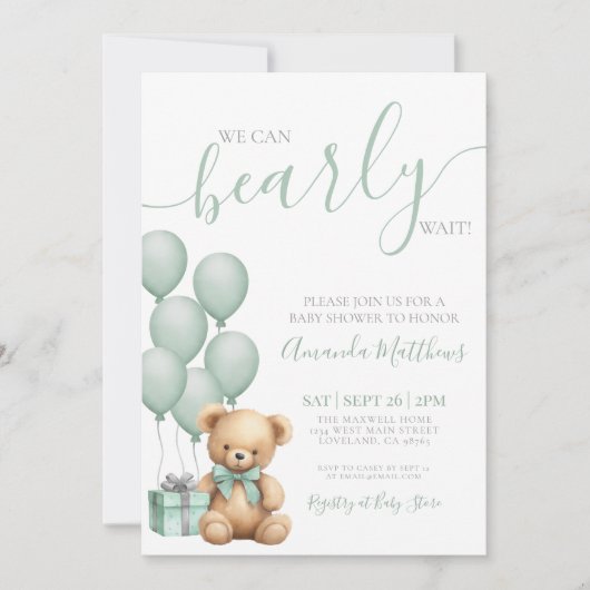 We kunnen Beer Baby shower afwachten Kaart (Voorkant)