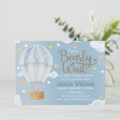 We kunnen Beer Baby shower afwachten Kaart (Staand voorkant)