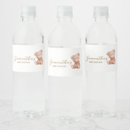 We kunnen Beer Baby shower afwachten Waterfles Etiket