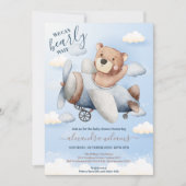 We kunnen Beer ballonjongen Baby shower wachten. Kaart (Voorkant)