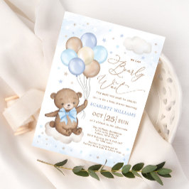We kunnen Beer ballonjongen Baby shower wachten. Kaart