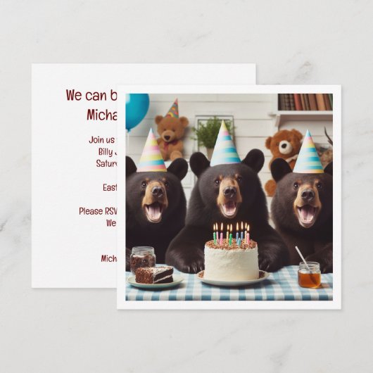 We kunnen beer-ly het geloven! Beer verjaardag Kaart (Voorkant / Achterkant)