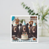 We kunnen beer-ly het geloven! Beer verjaardag Kaart (Staand voorkant)