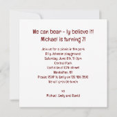 We kunnen beer-ly het geloven! Beer verjaardag Kaart (Achterkant)