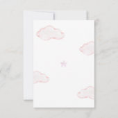 We kunnen Beer roze Baby shower gedicht afwachten Bedankkaart (Achterkant)