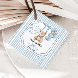 We kunnen best even wachten, baby shower bedankjes labels
