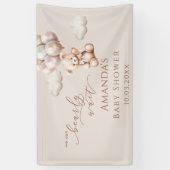 We kunnen bijna Beer wachten met ballonnen Baby sh Spandoek (Verticaal)