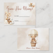 We kunnen bijna niet raden hoeveel Baby shower spe Informatiekaartje (Voorkant / Achterkant)