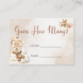 We kunnen bijna niet raden hoeveel Baby shower spe Informatiekaartje (Voorkant)