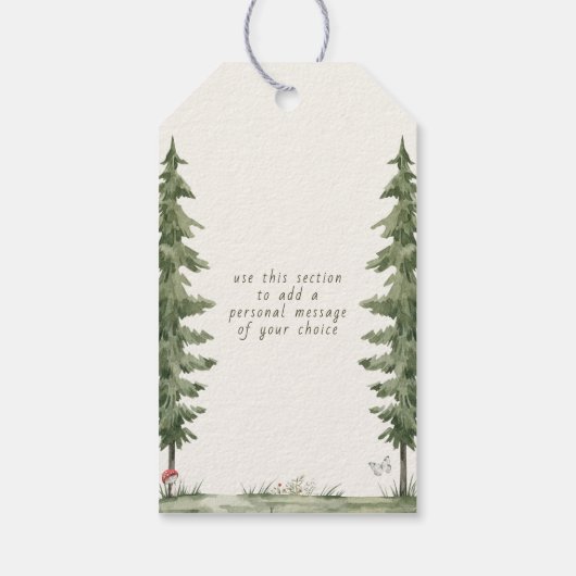 We kunnen bijna niet wachten Baby Shower bedankjes Cadeaulabel (Achterkant)