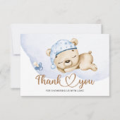 We kunnen bijna niet wachten baby shower bedankkaa kaart (Voorkant)