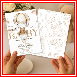 We kunnen bijna niet wachten Baby Shower Kaart