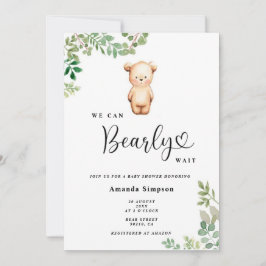 We kunnen bijna niet wachten baby shower kaart