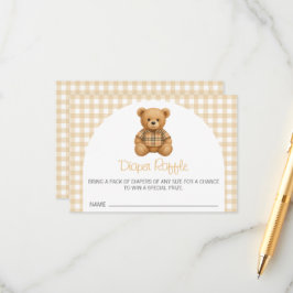 We kunnen bijna niet wachten Baby Shower Luier Raf Informatiekaartje