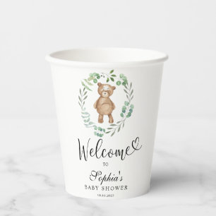 We kunnen bijna niet wachten baby shower papieren bekers