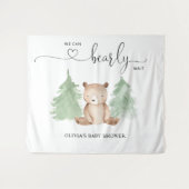 We kunnen bijna niet wachten baby shower wandkleed (Voorkant (horizontaal))