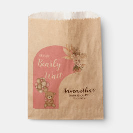 We kunnen bijna niet wachten Girl Kraft voorkeurst Bedankzakje