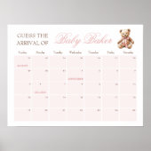 We kunnen bijna niet wachten om de aankomstdatum v poster (Voorkant)