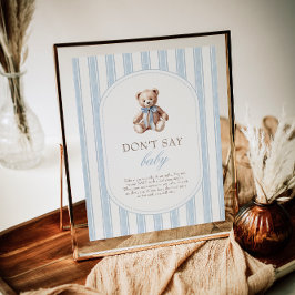 We kunnen bijna niet wachten om geen Baby-spelbord Poster