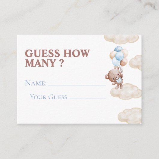 We kunnen bijna niet wachten om te raden hoeveel G Informatiekaartje (Voorkant)