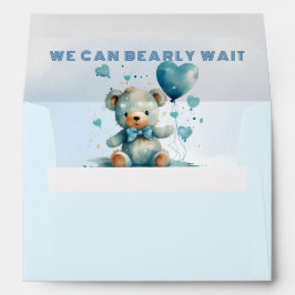 We kunnen bijna niet wachten op Blue Teddy Bear Envelop