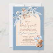 We kunnen bijna niet wachten op Boho Boy Baby show Kaart (Voorkant)