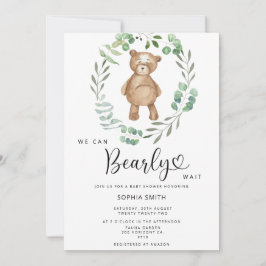 We kunnen bijna niet wachten op de babyshower kaart