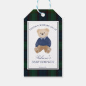 We kunnen bijna niet wachten op de klassieke plaid cadeaulabel (Voorkant)