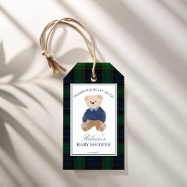We kunnen bijna niet wachten op de klassieke plaid cadeaulabel