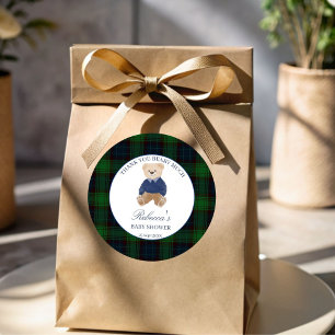 We kunnen bijna niet wachten op de klassieke plaid ronde sticker