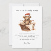 We kunnen bijna niet wachten op de onthulling van  feestdagenkaart (Voorkant)