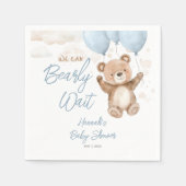 We kunnen bijna niet wachten op een blauw Baby sho Servet (Voorkant)