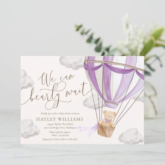 We kunnen bijna niet wachten op een Lila Baby show Kaart (Staand voorkant)