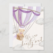 We kunnen bijna niet wachten op een Lila Baby show Kaart (Achterkant)