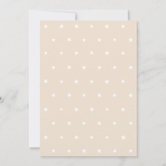 We kunnen bijna niet wachten op het Baby shower va Kaart (Achterkant)