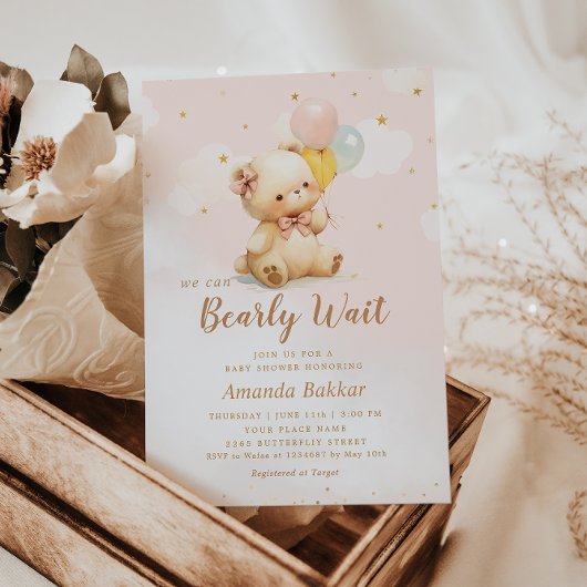 We kunnen bijna niet wachten op het Baby shower va Kaart