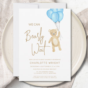 We kunnen bijna niet wachten op het Baby shower va Kaart