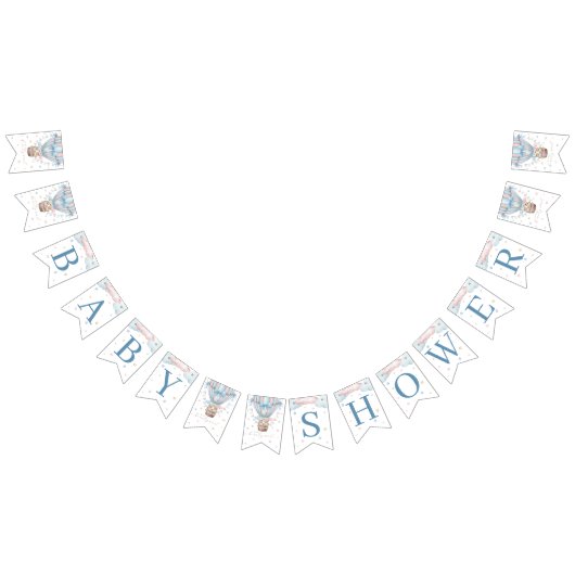 We kunnen bijna niet wachten op het Baby shower va Vlaggetjes (Alle)