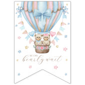 We kunnen bijna niet wachten op het Baby shower va Vlaggetjes (Eerste vlag)