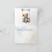 We kunnen bijna niet wachten op het Denim Teddy Be Bedankkaart (Binnen)