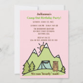 We kunnen bijna niet wachten op het Pink Camp-verj Kaart (Voorkant)